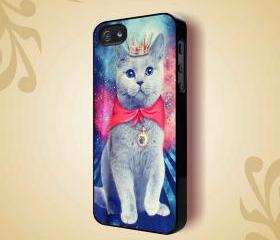 KITTY CAT GALAXY UNIVERSE ANIMAL - iPhone 4 Case, iPhone 4s Case and iPhone 5 case Hard Plastic Case HNF