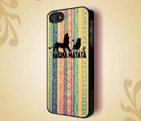 LION KING HAKUNA MATATA DRAW - iPhone 4 Case, iPhone 4s Case and iPhone 5 case Hard Plastic Case HNF