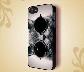 STEAMPUNK KITTY CAT GLASSES KITTEN - iPhone 4 Case, iPhone 4s Case and iPhone 5 case Hard Plastic Case HNF