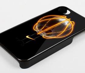 BASKET BALL NEON - iPhone 4 Case, iPhone 4s Case and iPhone 5 case Hard Plastic Case KK
