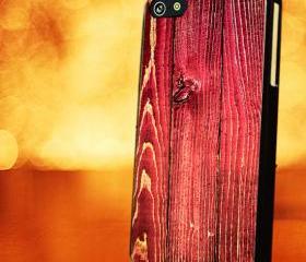 TEXTURE RED WOOD - iPhone 4 Case, iPhone 4s Case and iPhone 5 case Hard Plastic Case LZN