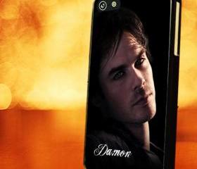 VAMPIRE DIARIES DAMON SKIN - iPhone 4 Case, iPhone 4s Case and iPhone 5 case Hard Plastic Case LZN