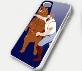 MAN PUNCH BEAR 2 - iPhone 4 Case, iPhone 4s Case and iPhone 5 case Hard Plastic Case SWX