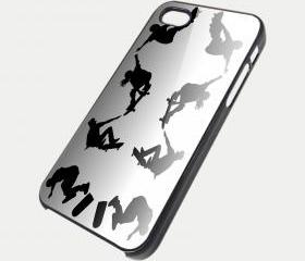 SKATEBOARD SHADOW - iPhone 4 Case, iPhone 4s Case and iPhone 5 case Hard Plastic Case SWX