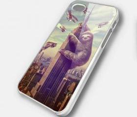 SLOTHZILLA - iPhone 4 Case, iPhone 4s Case and iPhone 5 case Hard Plastic Case SWX