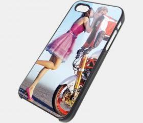 STUNT GUY STOPPIE WITH A KISS - iPhone 4 Case, iPhone 4s Case and iPhone 5 case Hard Plastic Case SWX