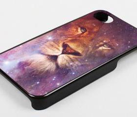 GALAXY LION - iPhone 4 Case, iPhone 4s Case and iPhone 5 case Hard Plastic Case KK