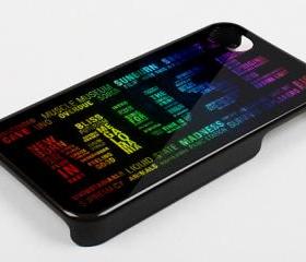MUSE LOGO RAINBOW - iPhone 4 Case, iPhone 4s Case and iPhone 5 case Hard Plastic Case KK