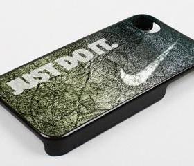 NIKE JUST DO IT STONE PATTERN - iPhone 4 Case, iPhone 4s Case and iPhone 5 case Hard Plastic Case KK