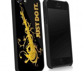 NIKE TRIBAL GOLD GLITTER - iPhone 4 Case, iPhone 4s Case and iPhone 5 case Hard Plastic Case KK