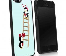 PINGUIN LOVE - iPhone 4 Case, iPhone 4s Case and iPhone 5 case Hard Plastic Case KK