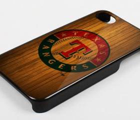 TEXAS RANGERS WOOD BACKGROUND - iPhone 4 Case, iPhone 4s Case and iPhone 5 case Hard Plastic Case KK