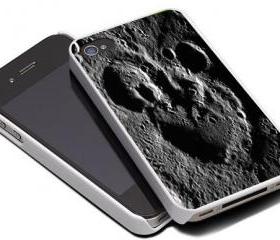 MICKEY MOUSE RELIEF ON THE MOON - iPhone 4 Case, iPhone 4s Case and iPhone 5 case Hard Plastic Case MSH
